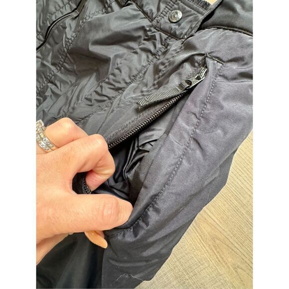 Vintage Columbia Women’s Small Black Fleece Lined Ski Snow Pants Pockets - Picture 6 of 9